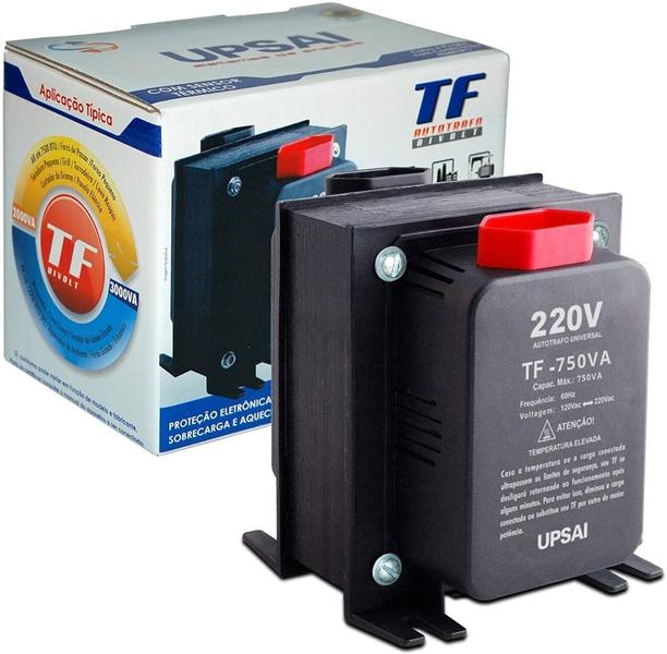 Imagem de Autotransformador Tf-750 Com Sensor Térmico Upsai R10 Bivolt