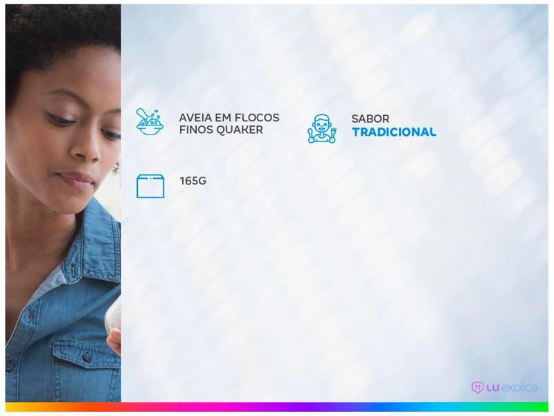 Aveia em Flocos Finos - 165g - Quaker Imagem de Aveia em Flocos Finos - 165g