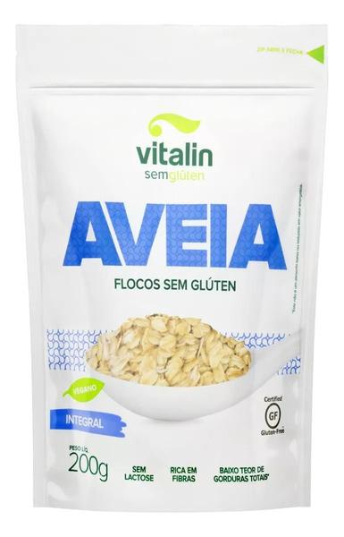 Imagem de Aveia em Flocos Grossos Vitalin Pouch 200g KIT C/3 UN