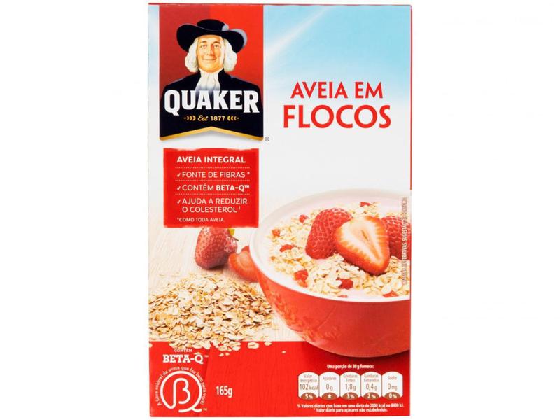 Aveia em Flocos Quaker - 165g Imagem de Aveia em Flocos Quaker - 165g