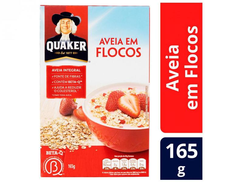 Aveia em Flocos Quaker - 165g Imagem de Aveia em Flocos Quaker - 165g