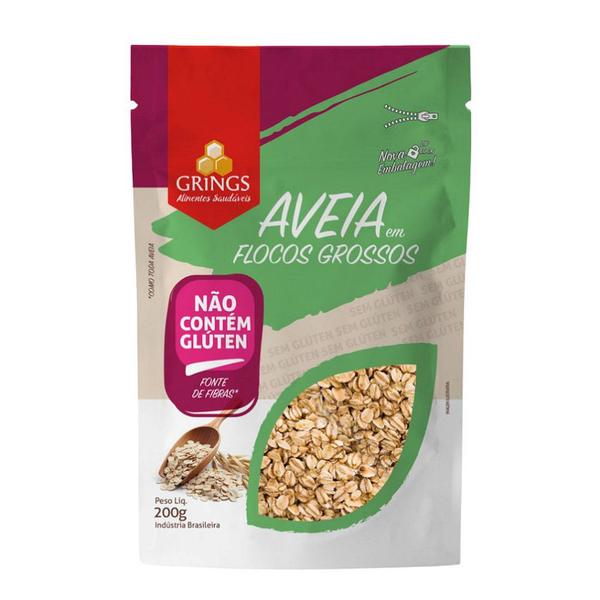 Aveia Flocos Grossos 200g - Grings Imagem de Aveia Flocos Grossos 200g - Grings