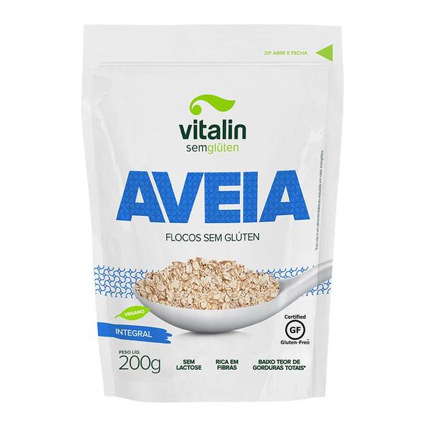 Aveia Integral em Flocos Vitalin 200g Imagem de Aveia Integral em Flocos Vitalin 200g