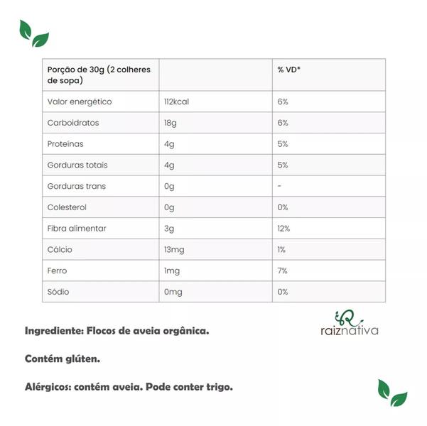 Imagem de Aveia Orgânica Ecobío Flocos - 250g - Kit com 3 unidades