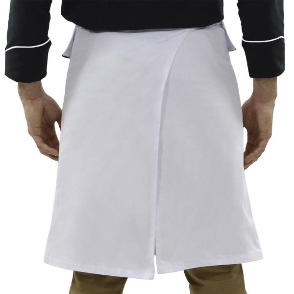 Imagem de Avental Chef de cozinha Tradicional Branco/Preto