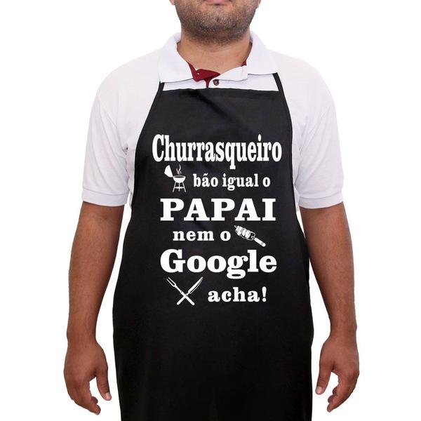 Imagem de Avental Churrasqueiro Igual Papai Nem O Google Presente Pai