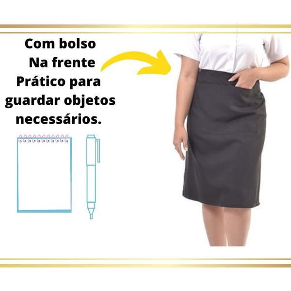 Imagem de Avental de Cintura Meio Corpo para Garçom, Chef, Bar, restaurante