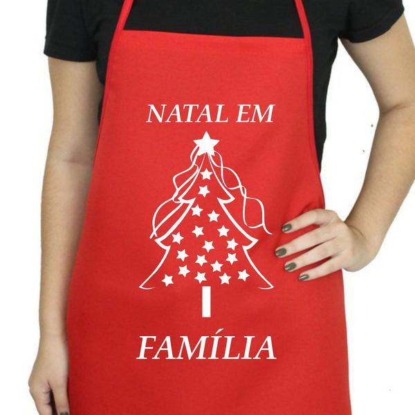 Avental de Natal Presente Feliz Natal - D Lima produtos Imagem de Avental de Natal Presente Feliz Natal