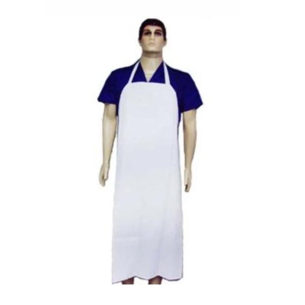 Avental de PVC Forrado Branco Tipo Açougueiro - 120X70 - Plastcor 700.30373 Imagem de Avental de PVC Forrado Branco Tipo Açougueiro - 120X70 - Plastcor 700.30373