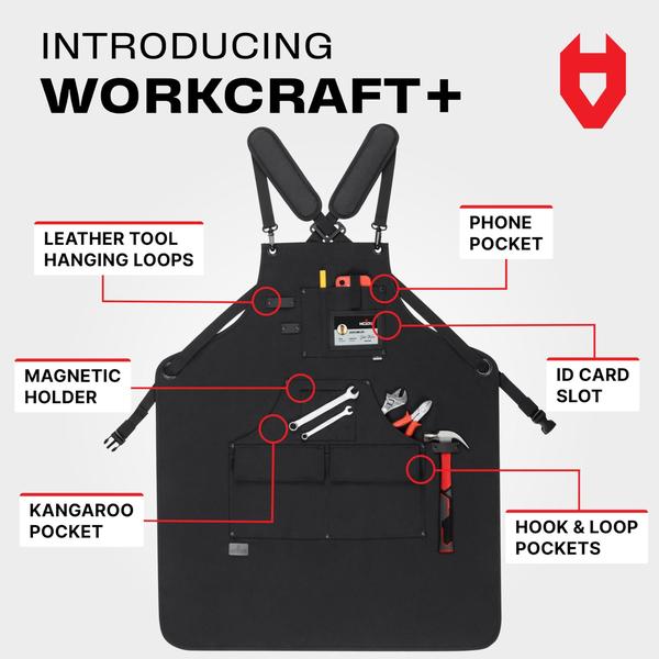 Imagem de Avental de trabalho NoCry Heavy Duty para homens com bolsos reforçados