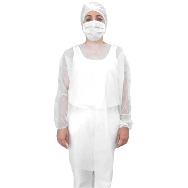 Avental Descartável Tnt C/ Manga Longa 20gr - Kit 100 Unid - R3A MEDICAL Imagem de Avental Descartável Tnt C/ Manga Longa 20gr - Kit 100 Unid