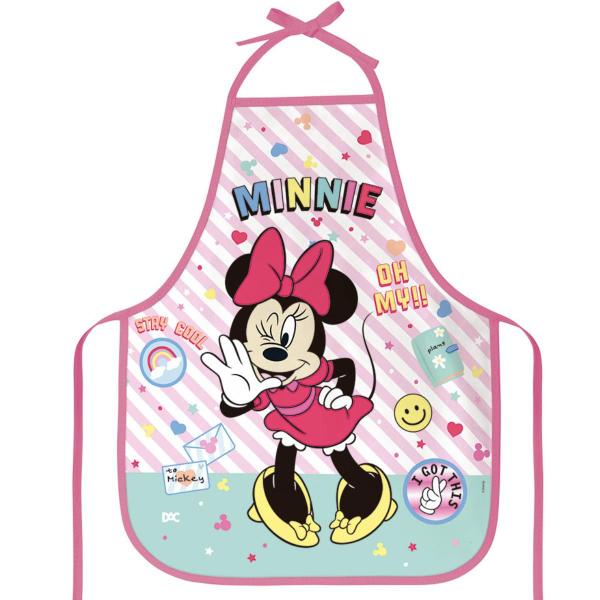 Imagem de Avental Infantil Escolar Artes Pintura Minnie Mickey Disney