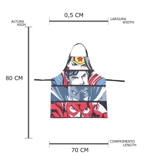 Imagem de Avental Liga Da Justiça Faces - Urban 41604