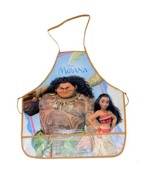 Imagem de Avental Moana Disney Infantil De Pintura Criança Escolinha