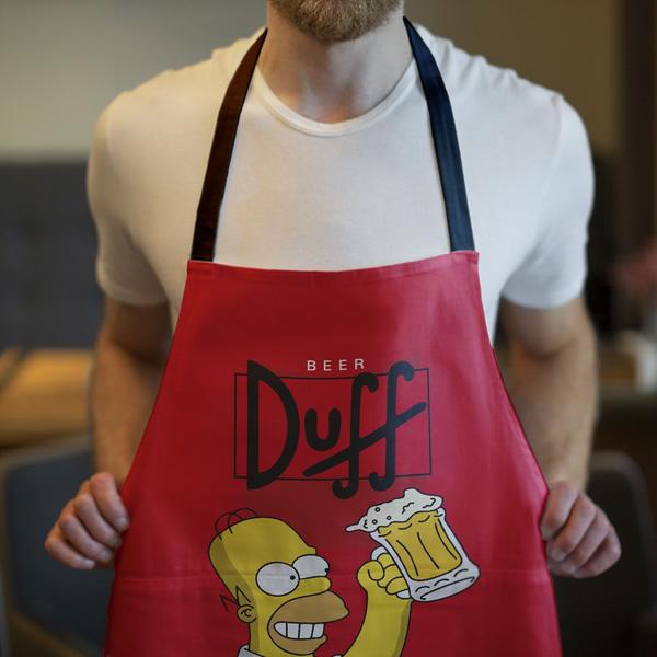 Imagem de Avental Personalizado para Cozinha: Duff Beer Simpsons