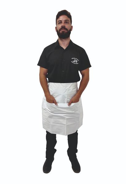 Imagem de Avental Saia Pvc Impermeável bolso churrasqueiro garçom chef cozinha uniforme churrasco cozinheiro barbearia manicure