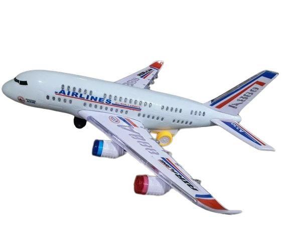 Imagem de Avião Airlines A330: Brinquedo Decorativo com Luzes e Sons