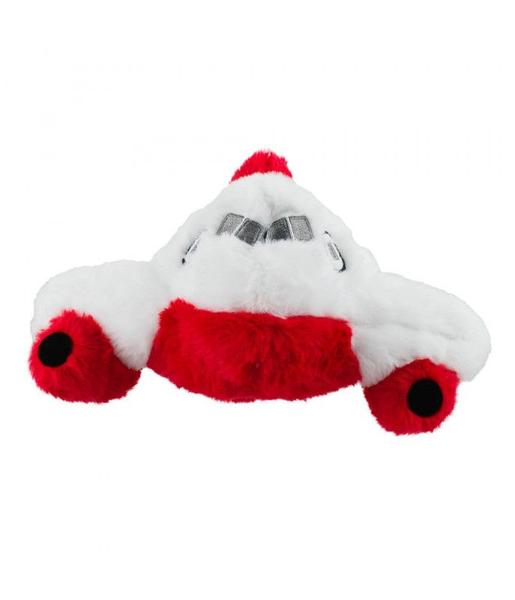 Imagem de Avião Branco Vermelho 28cm - Pelúcia