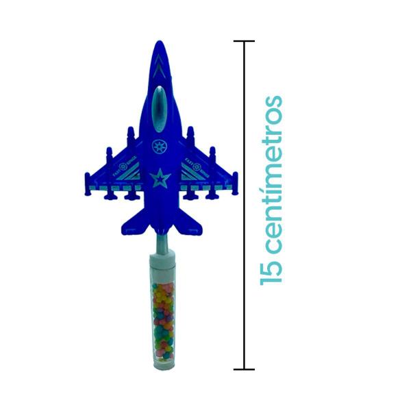 Imagem de Avião Caça Pop2- Tubo de Balinhas Tutti Frutti - cx c 30 Uni