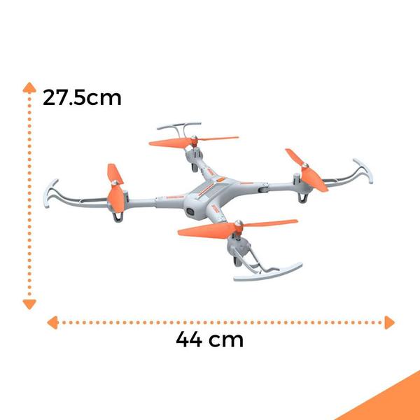 Imagem de Avião Controle Remoto Quadricóptero Mini Drone Câmera 360 Hd