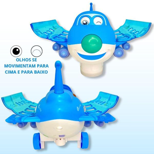 Imagem de Avião De Brinquedo Musical Bate E Volta Com Som Luz Gira