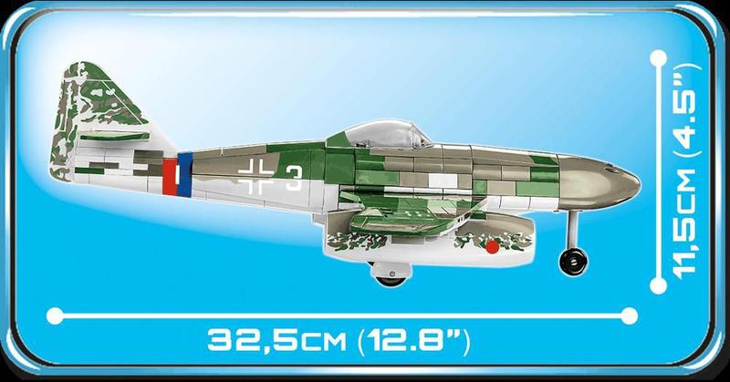 Avião de Caça Alemão Messerschmitt ME 262A-1A - Blocos de Montar 390 Peças - World War II - COBI Imagem de Avião de Caça Alemão Messerschmitt ME 262A-1A - Blocos de Montar 390 Peças - World War II - COBI