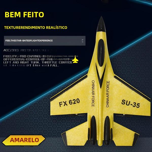 Imagem de Avião de Caça RC Su-35 de Espuma para Meninos - 24g - Brinquedo de Controle Remoto