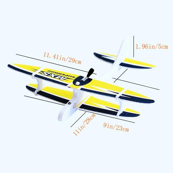 Imagem de Avião De Espuma Elétrica De Carregamento USB Mão Lance Brinquedos Para Crianças Glider Biplane Avião Modelo Presente Com