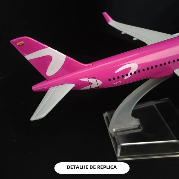 Imagem de Avião de Metal Die-Cast para Meninos - Escala 1:400 - Presente de Natal