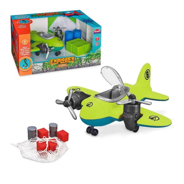 Avião Infantil Explorer Time Várias Cores - Usual Brinquedos