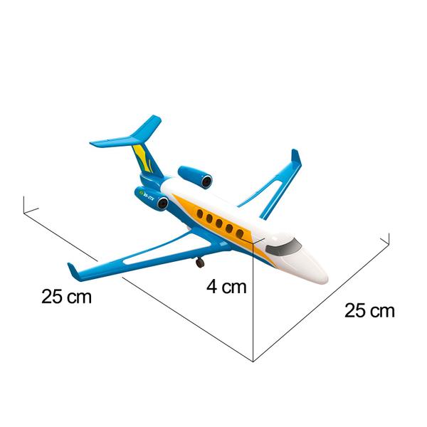 Imagem de Avião Miniatura Brinquedo Jatinho Particular Solapa - Bs Toys