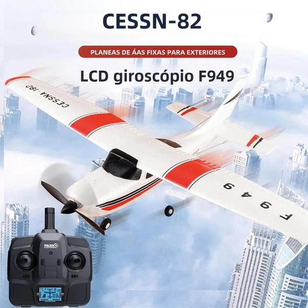 Imagem de Avião RC Wltoys F949 - Drone Cessna 182 com Giroscópio 3D 6G - 2.4G 3CH