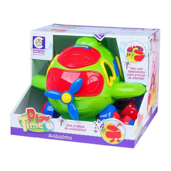 Aviãozinho Didático Play Time Com Som E Luz - Cotiplás - Cotiplas Imagem de Aviãozinho Didático Play Time Com Som E Luz - Cotiplás