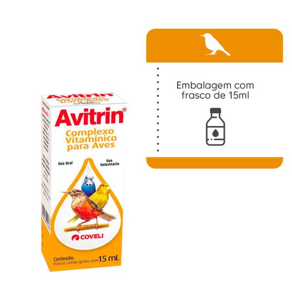 Imagem de Avitrin Complexo Vitaminico 15ml Vitamina Para Passaros