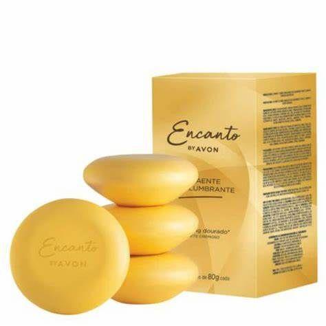 Imagem de Avon Encanto Cx Sabonete Atraente Deslumbrante 4x80g