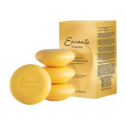 Imagem de Avon Encanto Cx Sabonete Atraente Deslumbrante 4x80g