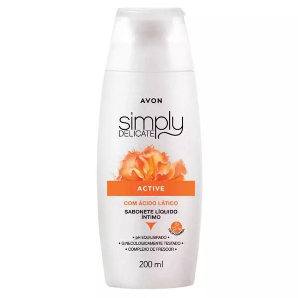 Imagem de Avon Simply Delicate Sabonete Líquido Íntimo Active 200ml