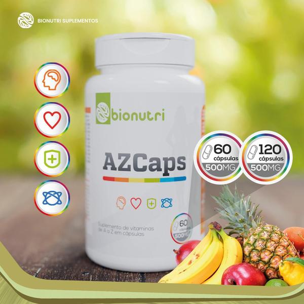 Imagem de AZCaps (Multivitamínico) 60 Cápsulas 500mg