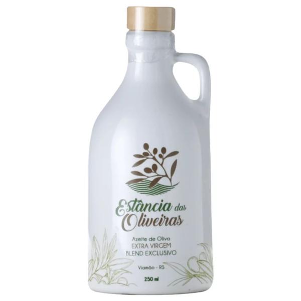 Imagem de Azeite Extra Virgem Brasileiro Estância das Oliveiras Blend Exclusivo Cerâmica 250ml