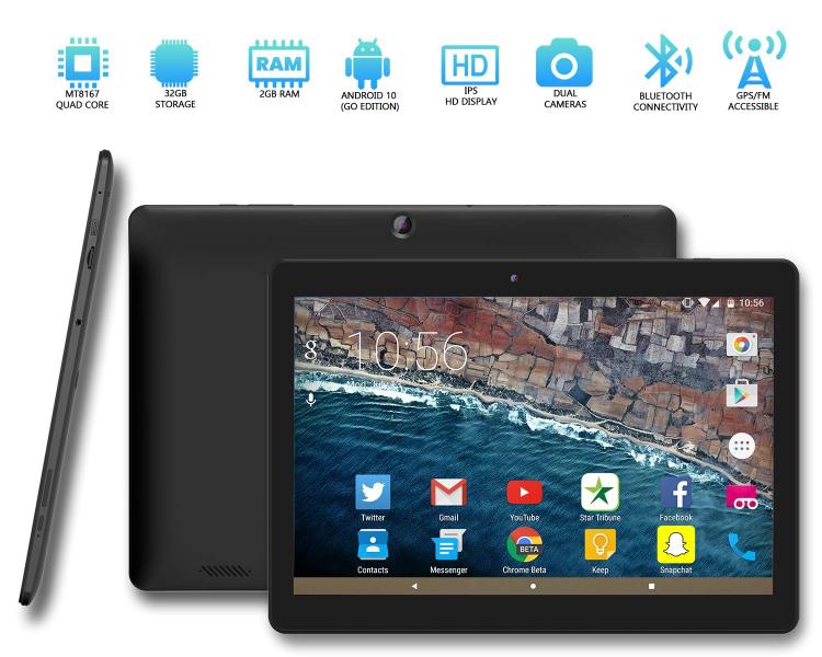 Imagem de Azpen Google Certified 10 polegadas Android 10 OS Tablet IPS 12