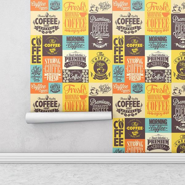 Imagem de Azulejo Adesivo Lavávels Retro Vintage Bom Café