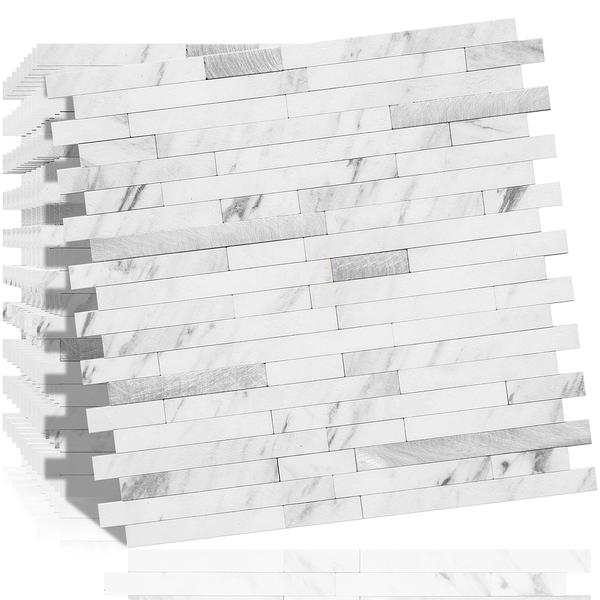 Imagem de Azulejo DICOFUN Peel and Stick Backsplash, 10 folhas, branco sintético