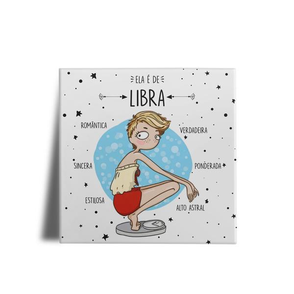 Imagem de Azulejo Personalizado Ela é de Libra