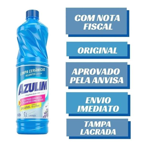 Imagem de Azulim Produto Limpa Azulejos Rejunte Ceramica Sem Agredir