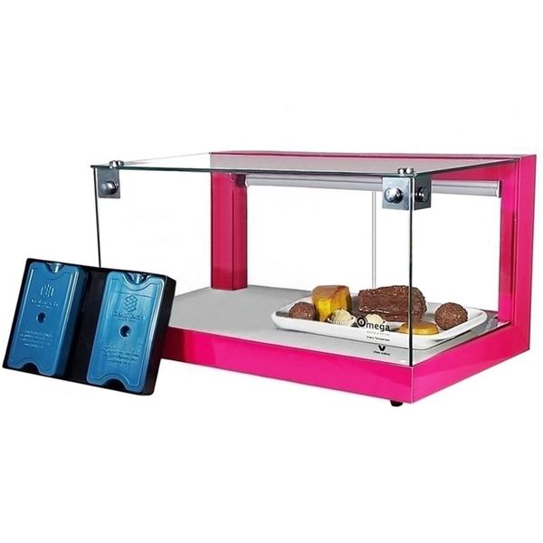 B-VF62 - Vitrine fria Beta 62cm Rosa com 12 Gelo-X - Bivolt - Omega Imagem de B-VF62 - Vitrine fria Beta 62cm Rosa com 12 Gelo-X - Bivolt - Omega