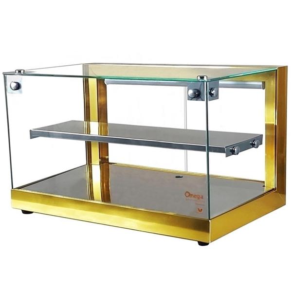 Imagem de B-VFD62 Vitrine fria Beta 62cm Dourada Dupla - Com 12 Gelo-X - Bivolt - Omega