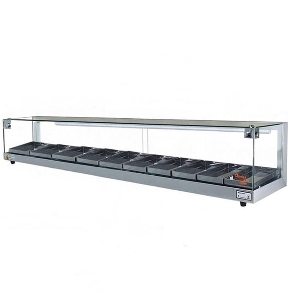 B10 - Estufa Beta para salgados de 10 bandejas Prata - 220V - Omega Imagem de B10 - Estufa Beta para salgados de 10 bandejas Prata - 220V - Omega