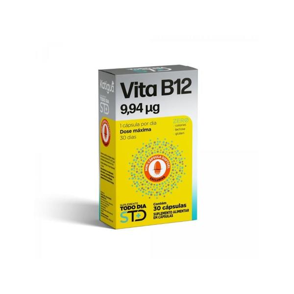 B12 9,94Ug C30 Caps - Katigua Imagem de B12 9,94Ug C30 Caps