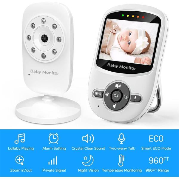 Imagem de Babá Eletrônica Baby Monitor Com Câmera 2.4Ghz