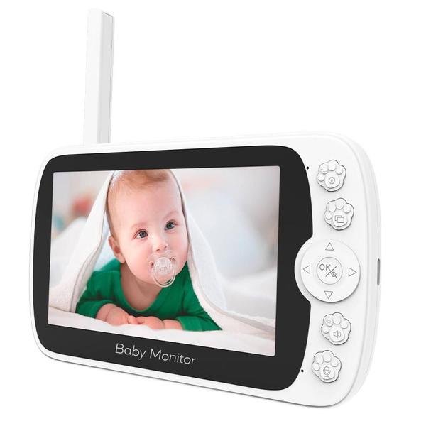 Imagem de Babá Eletrônica Baby Monitor Tela Lcd De 5 Câmera Wifi